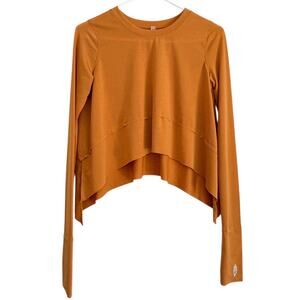 Free people Movement Tempo UV Protection Long Sleeve Tee Breezy Athletic Mustard